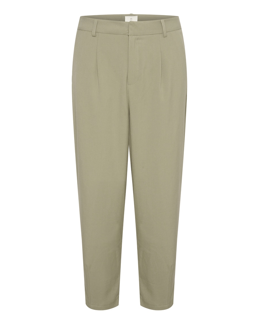 

Зауженные брюки со складками спереди Kaffe Merle, Apple/Light Green