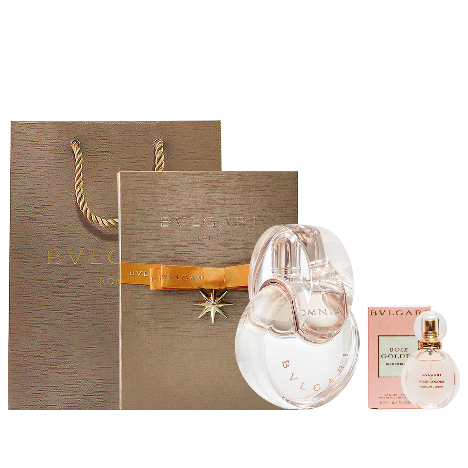 Набор духов Bvlgari: White Crystal Light, 50 мл + Flower Love Song, 10 мл — фото 3