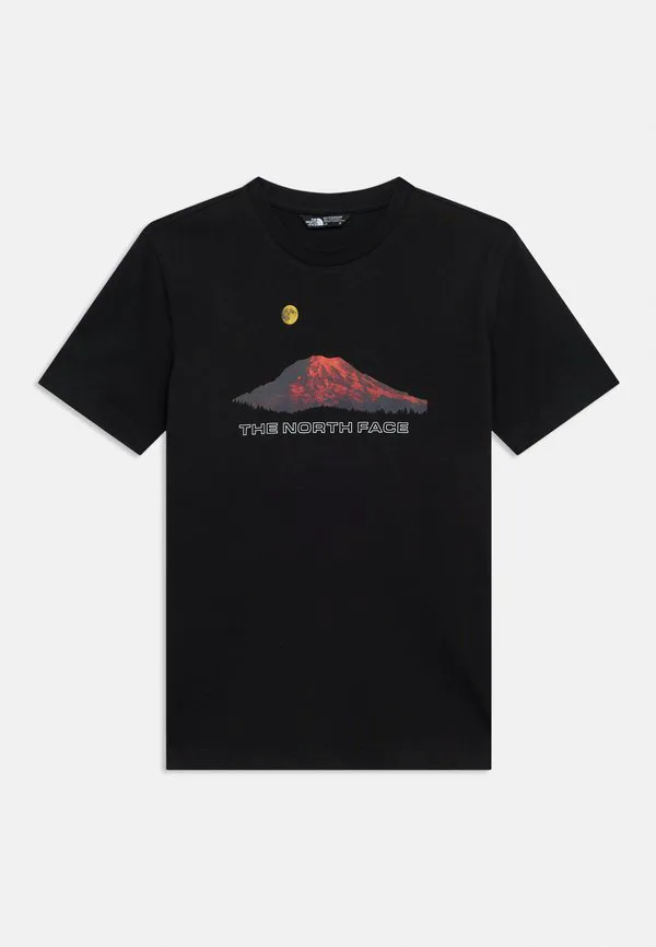 Футболка с коротким рукавом и принтом "горная ночь" The North Face, Black