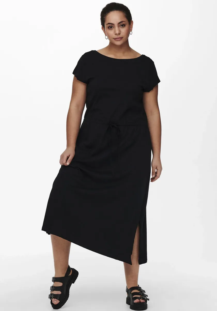 

ONLY CARMAKOMA макси-платье "CARAPRIL LIFE SS STRING MAXI DRESS", черный
