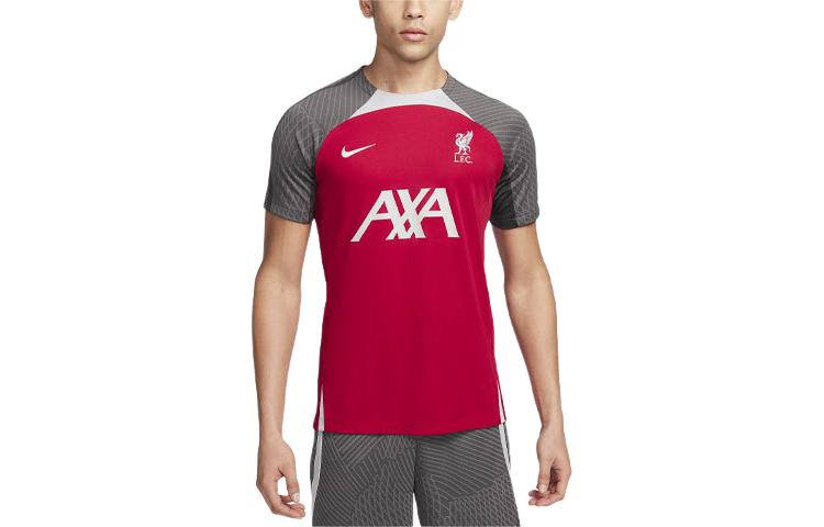 Футболка Liverpool FC Strike футбольная мужская спортивная красная Nike — фото 2