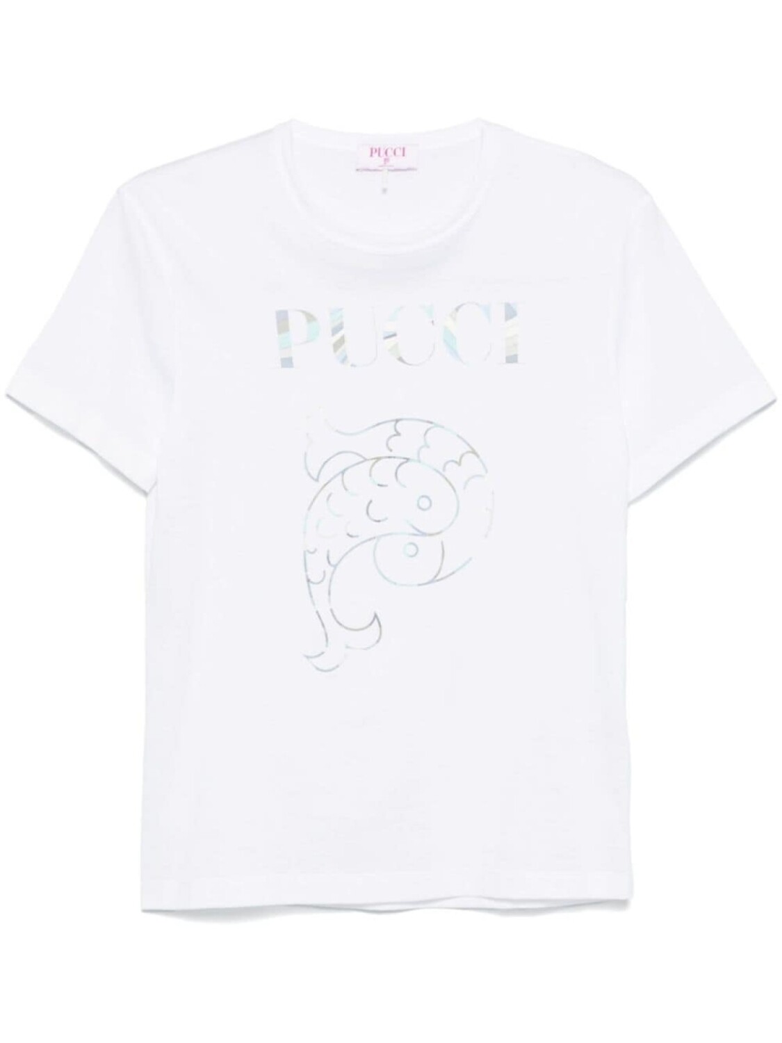 

PUCCI футболка с логотипом, белый