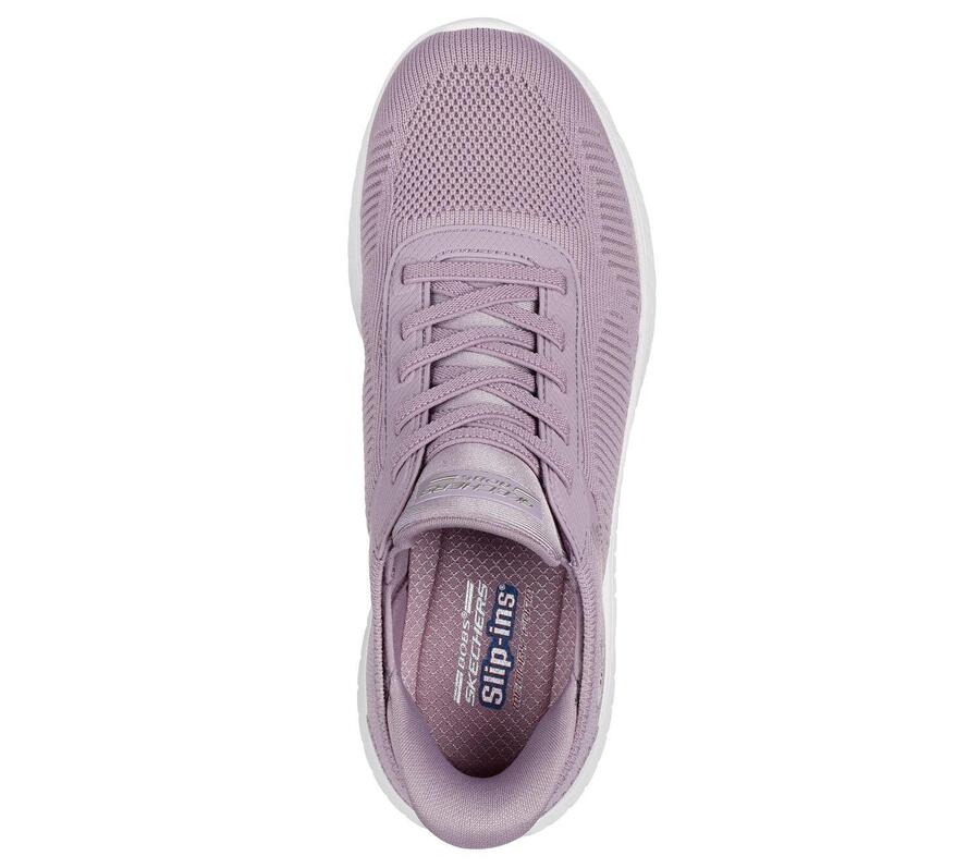 SKECHERS Женские кроссовки BOBS SQUAD CHAOS CURRENT MUSE Slip-On, лавандовые — фото 2