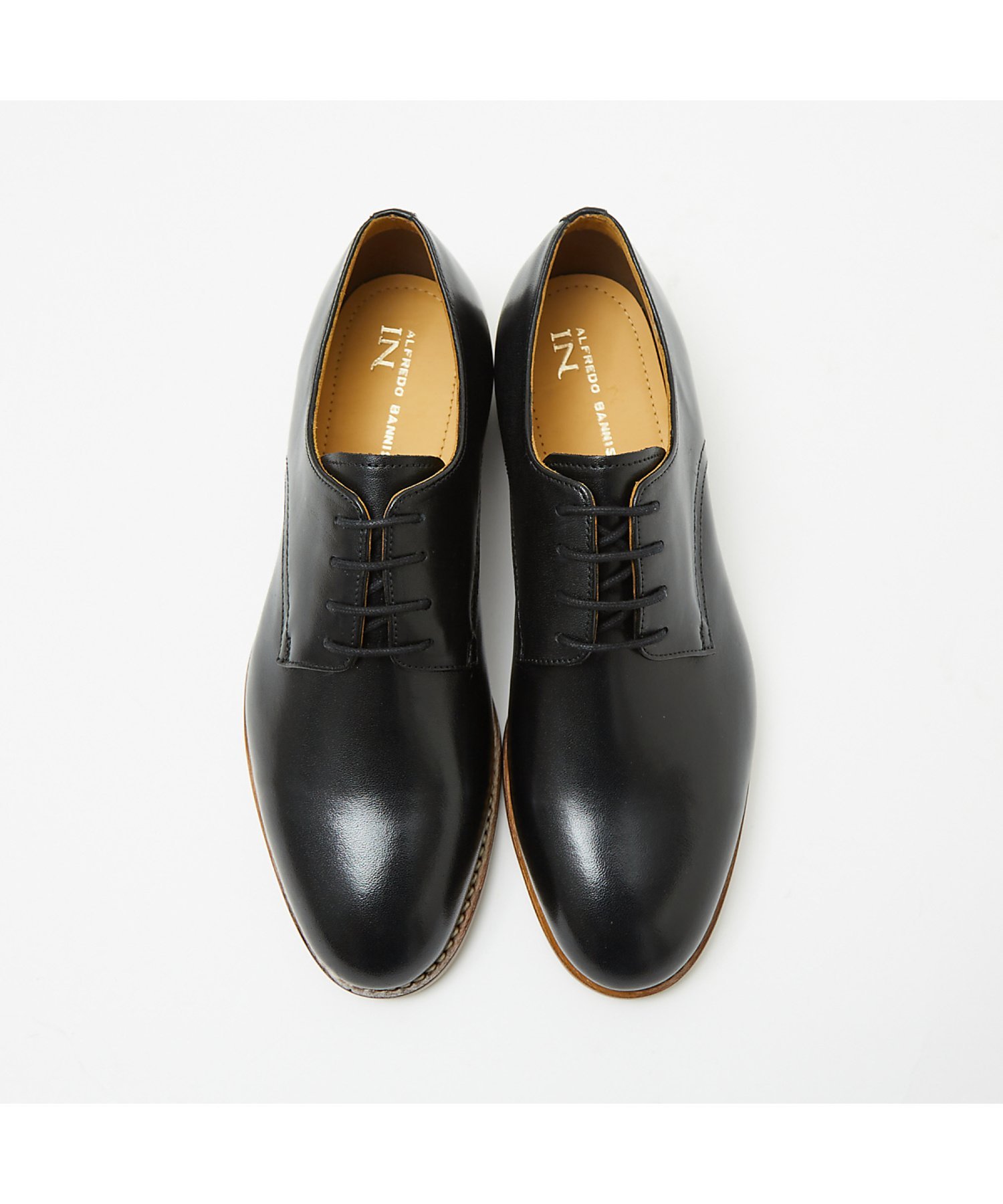 Обувь с перфорацией и гладким носком [конструкция Goodyear Welt] AlfredoBANNISTER, Black — фото 3