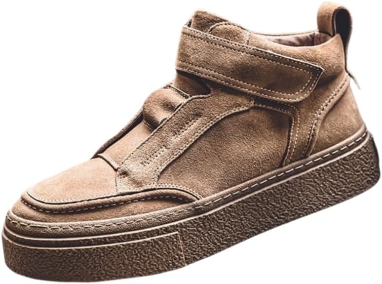 

Мужские стильные скейтбордические кроссовки однотонного цвета - удобные и противоскользящие, подходят для повседневной носки Fusecottc, хаки