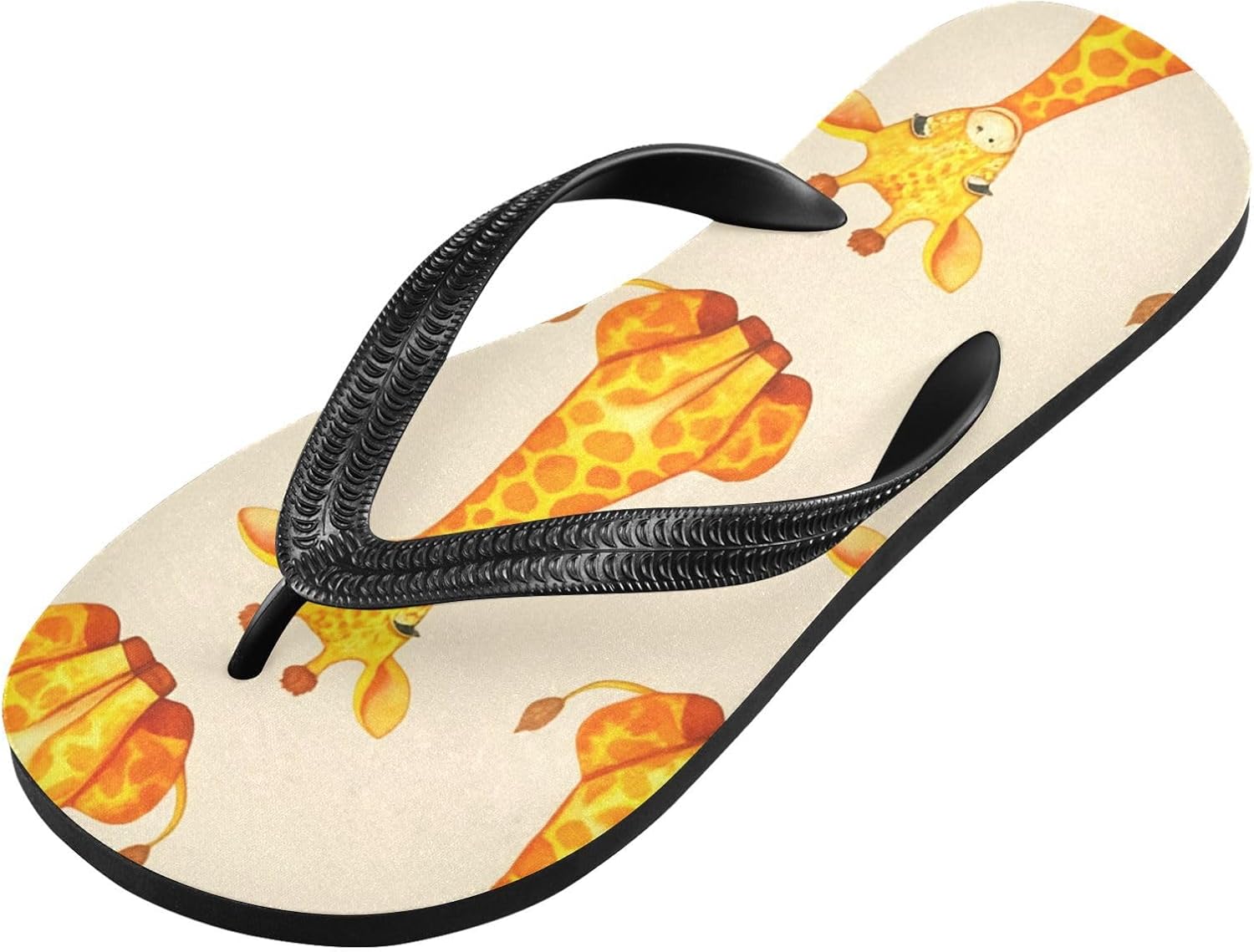 

Женские пляжные летние повседневные шлепанцы с рисунком жирафа, быстро сохнущие сандалии для мужчин A2301250 Umiriko