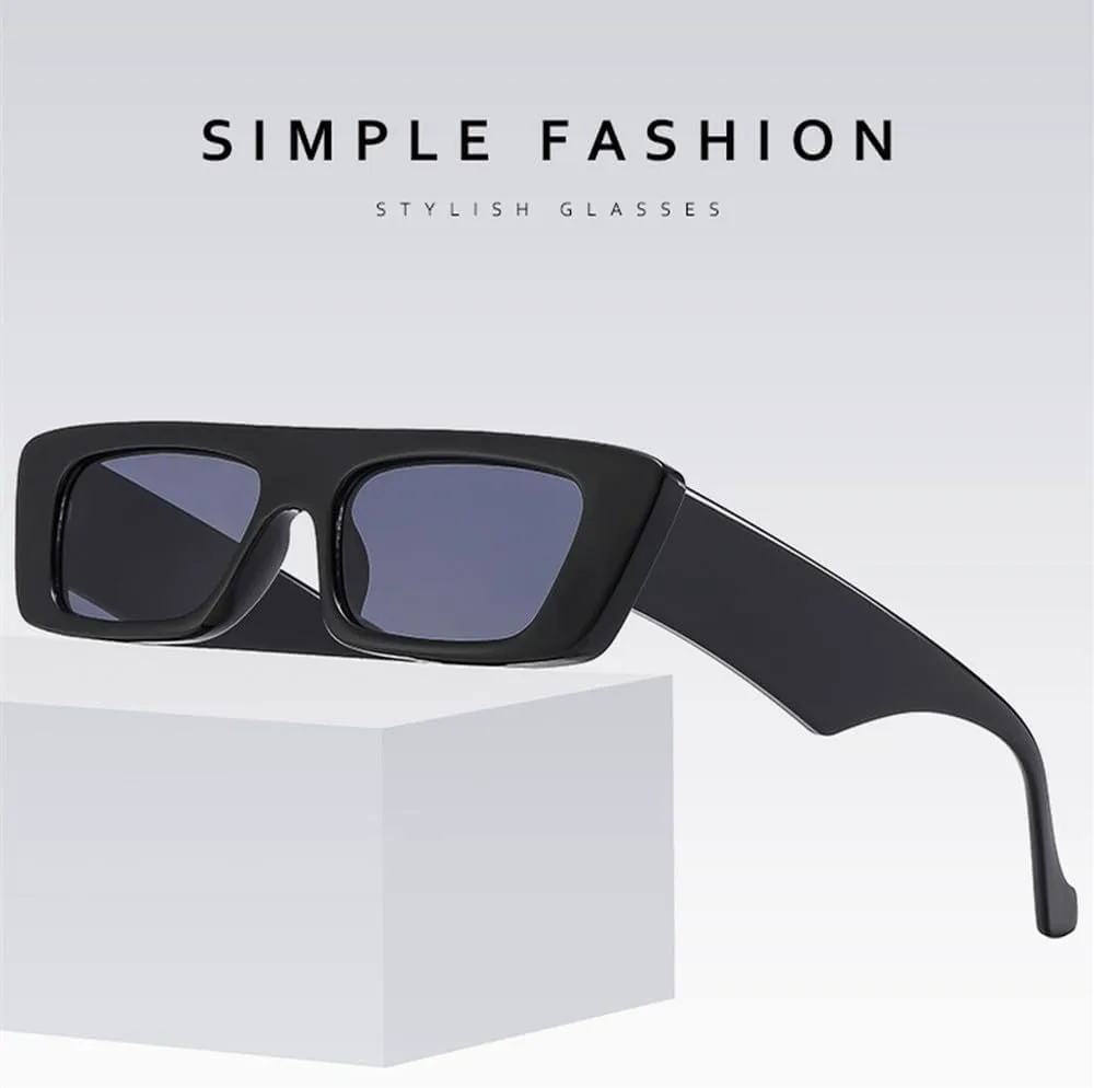 

2027 Модные прямоугольные солнцезащитные очки для женщин, маленькие солнцезащитные очки, женские тренды, плоская верхняя часть, цельные женские очки MTZJH, White Gray