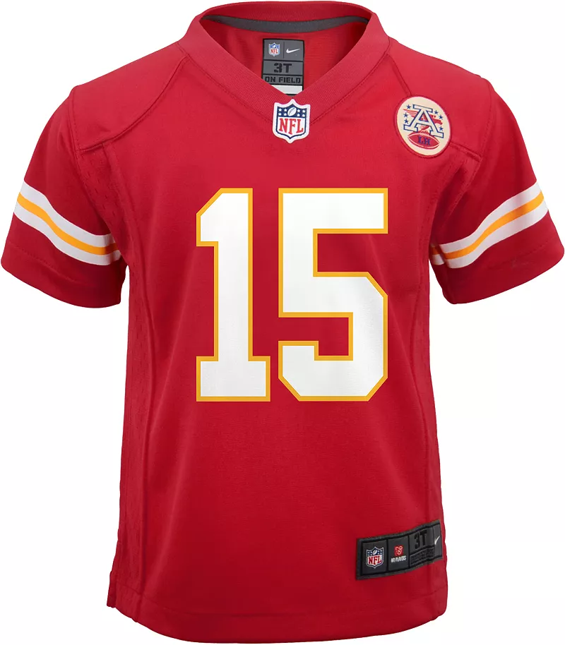 Красная игровая майка Nike Toddler Kansas City Chiefs Патрика Махоумса № 15 — фото 2