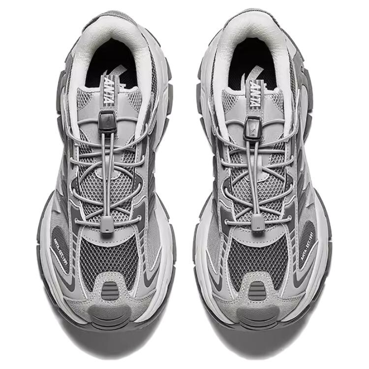 Кроссовки ANTA Star Moon 2 Lifestyle Shoes Men Low-top Pigeon Gray/Volcanic Gray, серый — фото 3