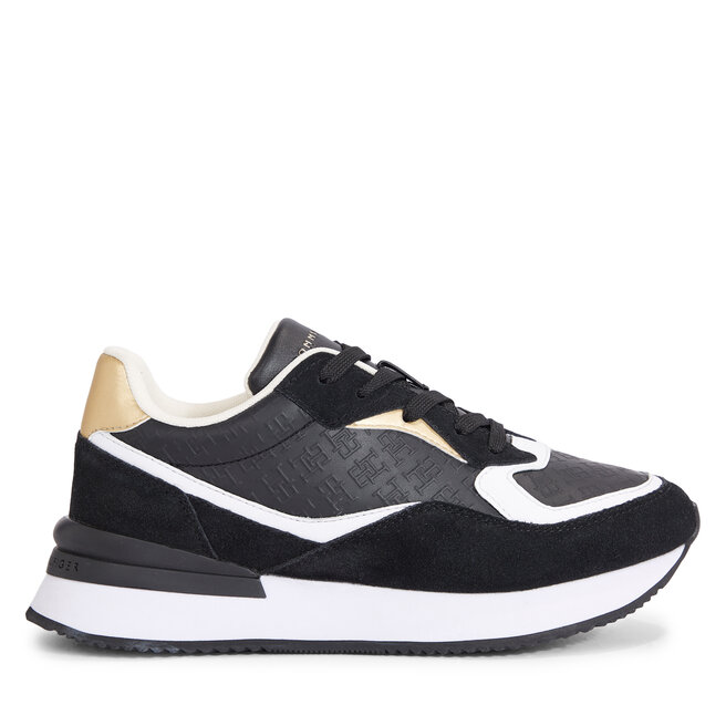 

Кроссовки Tommy Hilfiger Lux Monogram Runner FW0FW07816 Black BDS, черный