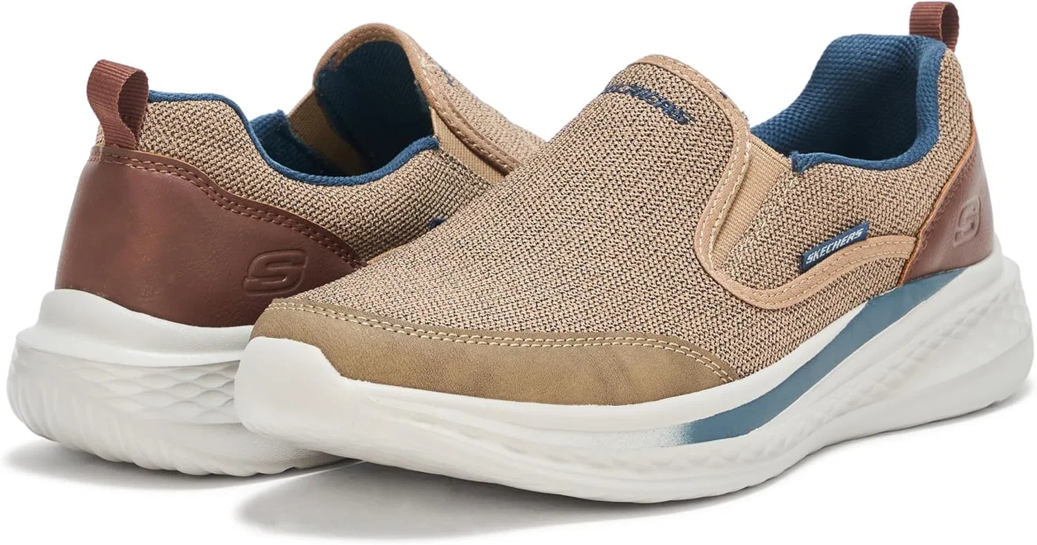 Мужские кроссовки Skechers USA Slade Lucan, Taupe — фото 3