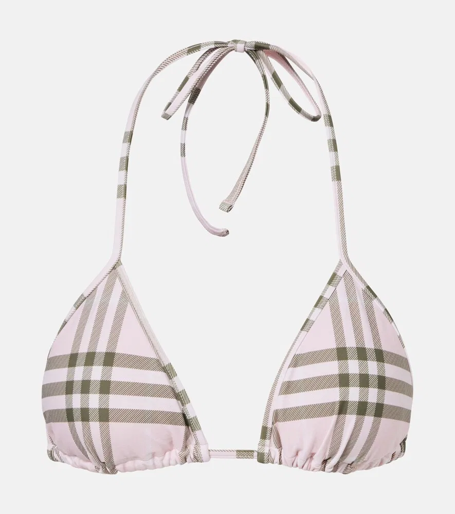 Бикини топ Burberry, женский, розовый