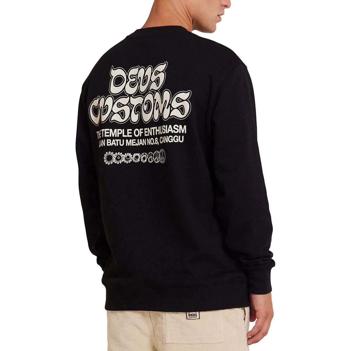 

Свитшот с эффектом стирки Deus Ex Machina, цвет anthracite