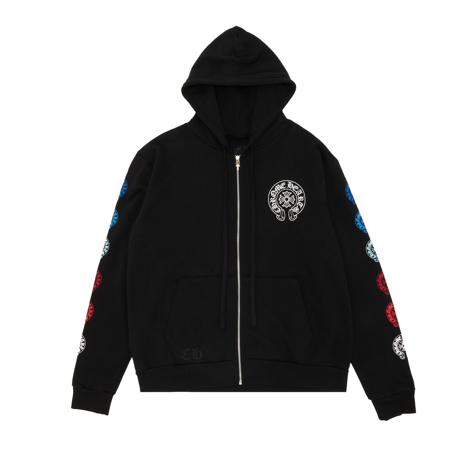 

Толстовка на молнии с логотипом Chrome Hearts Horseshoe, цвет Черный