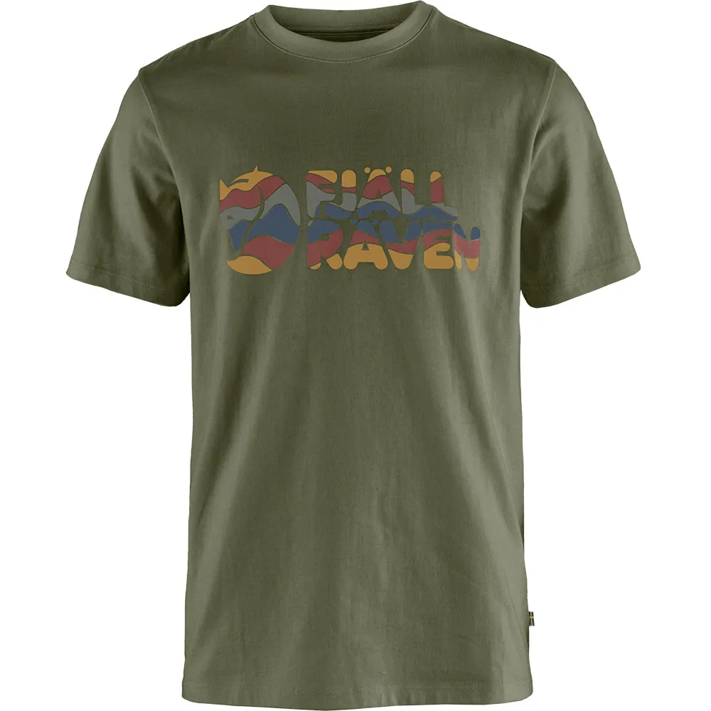 

Футболка с коротким рукавом Fjällräven Multicolor Logo, зеленый