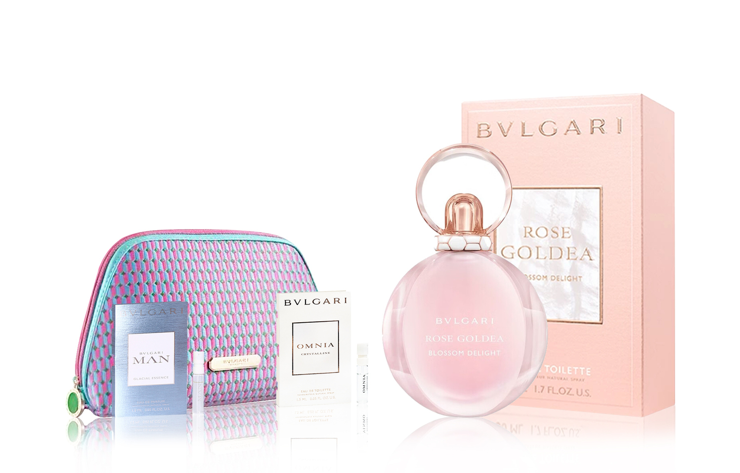 

Наборы духов для женщин Bvlgari, huanqin mei светлый 75ml + crystal 1.5ml + bing feng 1.5ml + cosmetic bag