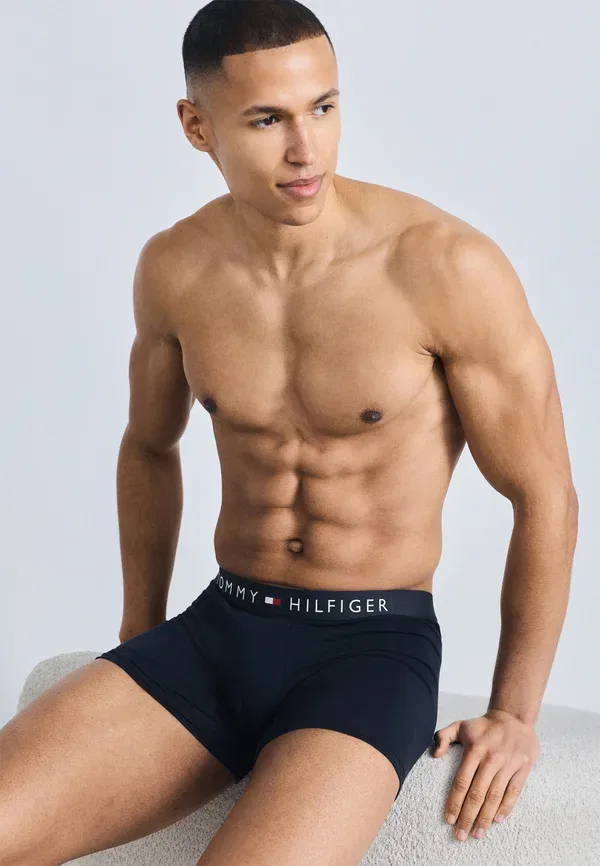Трусы боксеры 3 шт Tommy Hilfiger th original logo boxer briefs, пустынное небо — фото 3