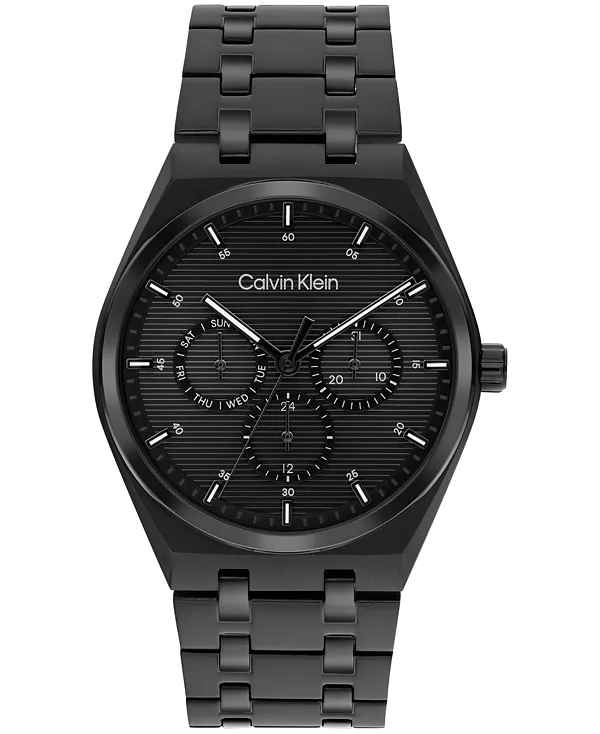 

Мужские часы CK Motion с черным ip-браслетом из нержавеющей стали, 39 мм Calvin Klein, black