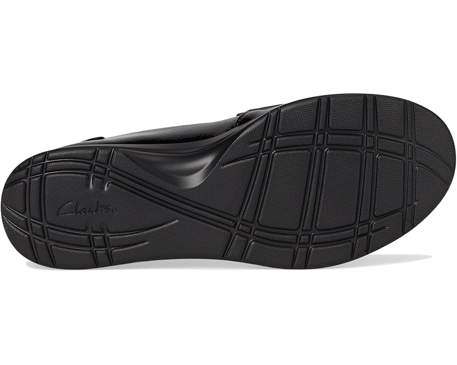 Лоферы Clarks Ellowyn Penny, цвет Black Crinkle Patent Synthetic — фото 3