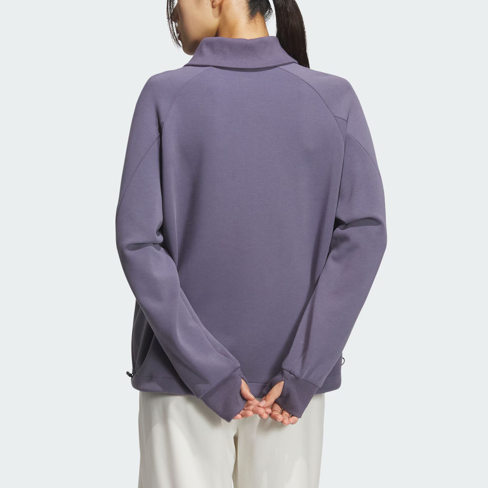 Софт люкс свитшот women's Adidas, мягкий фиолетовый — фото 4