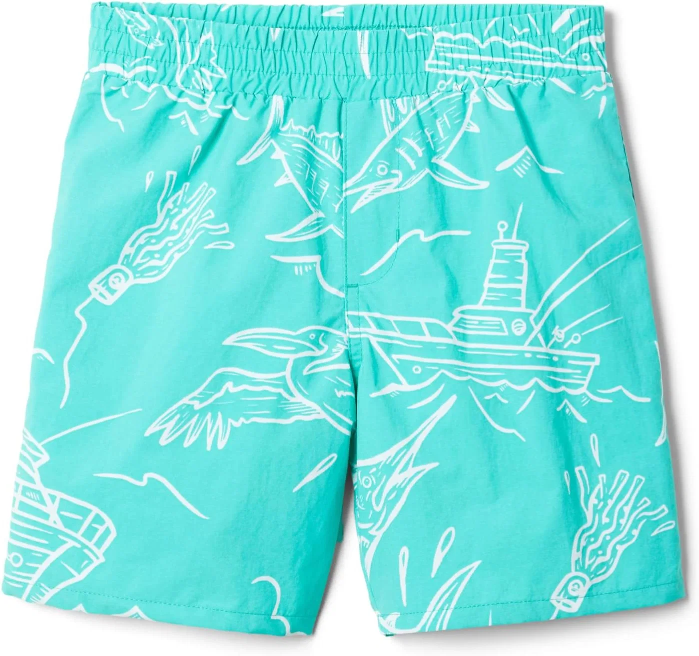 Шорты Columbia Unisex-Child Super Backcast Short, Electric Turquoise Mighty Marlin