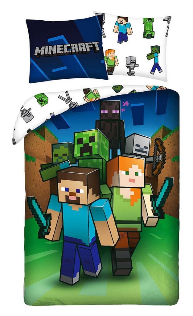 

Белье HALANTEX с хлопком Minecraft Attack, 140/200, 70/90 см