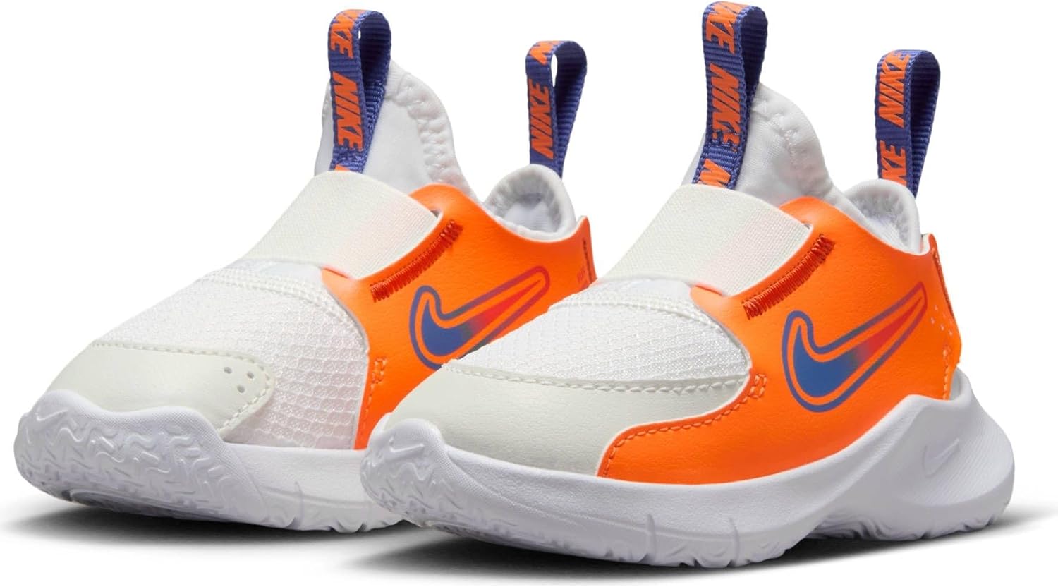 Кроссовки Nike Flex Runner 3 для мальчиков и малышей, белый/синий/оранжевый — фото 2