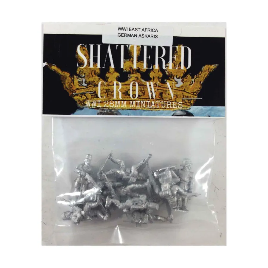 

Немецкая пехота аскарис, WWI Shattered Crown Miniatures - East Africa (28mm)