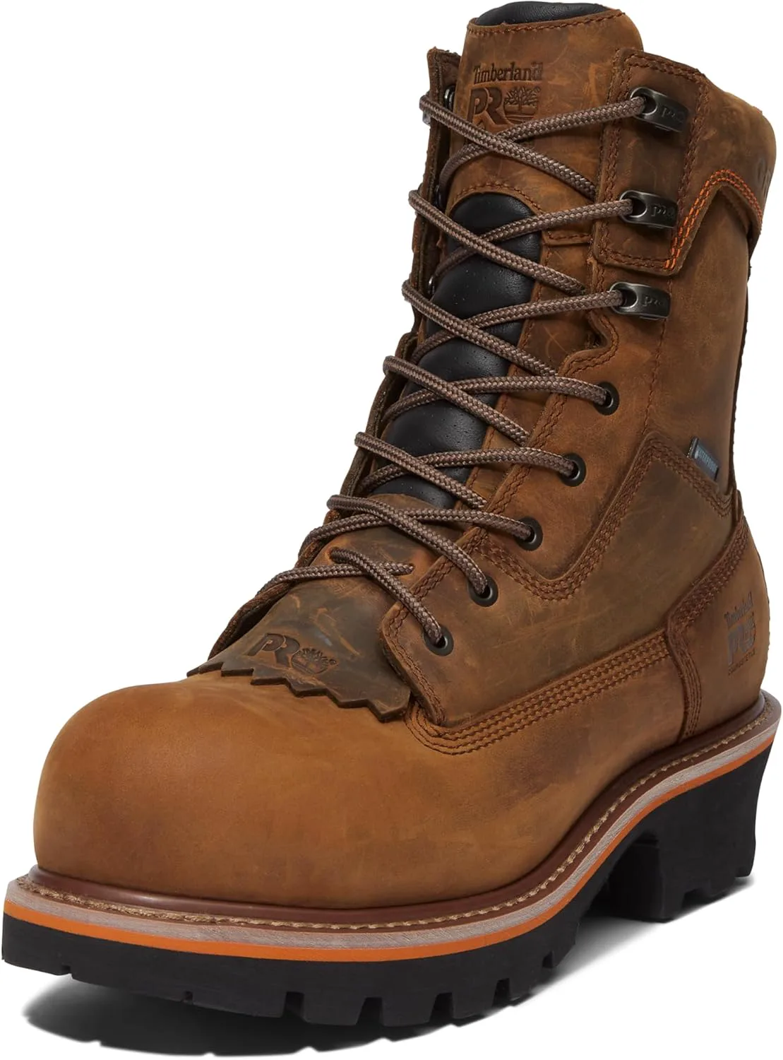 Timberland PRO Evergreen, мужские, коричневые, с композитным носком, EH, водонепроницаемые/утепленные ботинки для лесоруба, коричневый — фото 4