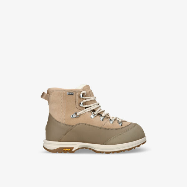 

Ботильоны Brecken из замши на плоской подошве со шнуровкой Ugg, бежевый