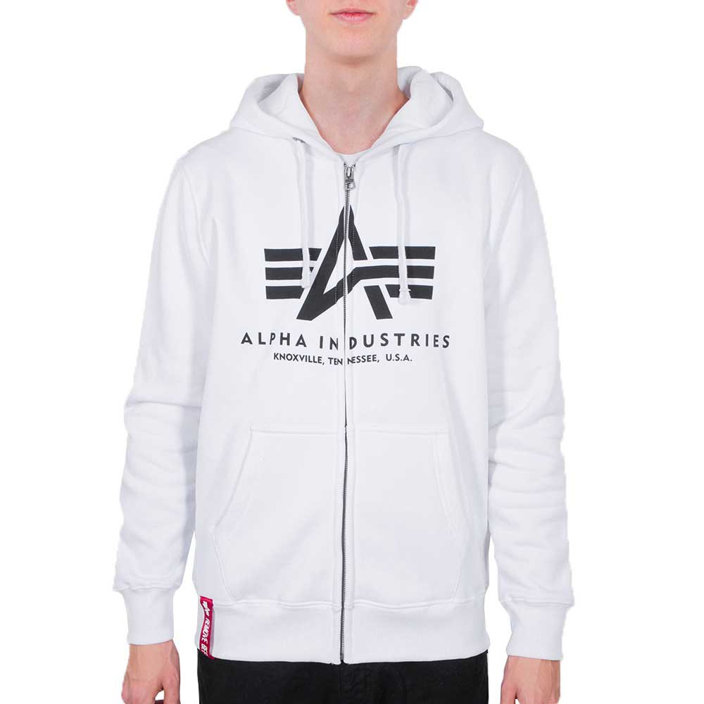 

Толстовка Alpha Industries Basic Full Zip, белый