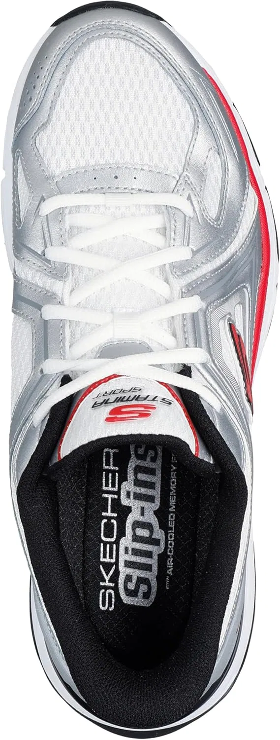 Мужские кроссовки Skechers Stamina Sport Kordae, белый/красный — фото 3