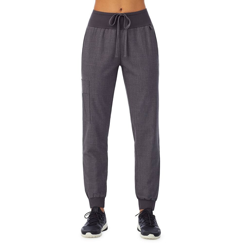

Женские брюки для бега Cuddl Duds Scrubs, цвет Charcoal Heather Gray