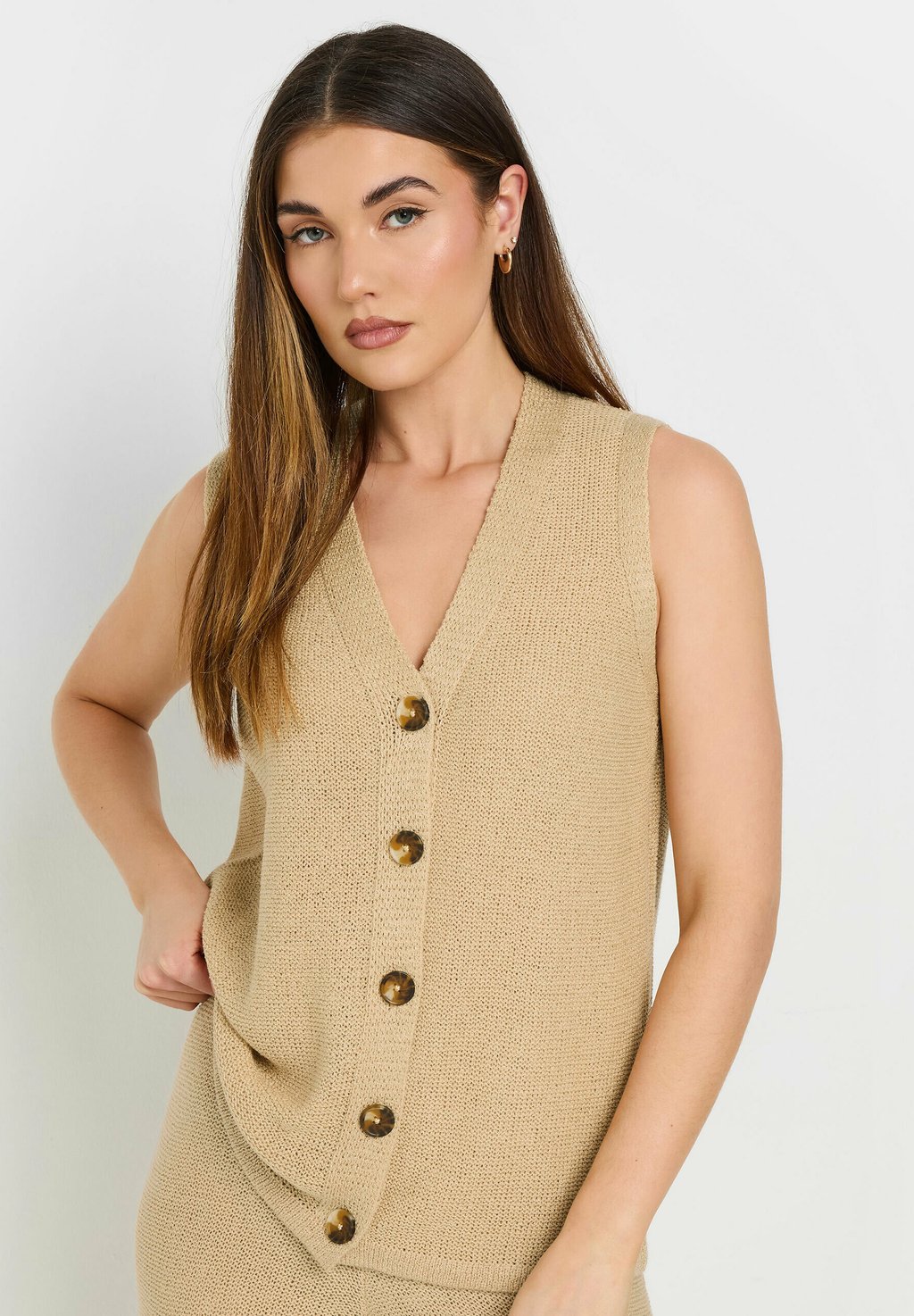 

Жилет BUTTON Long Tall Sally, светло-коричневый
