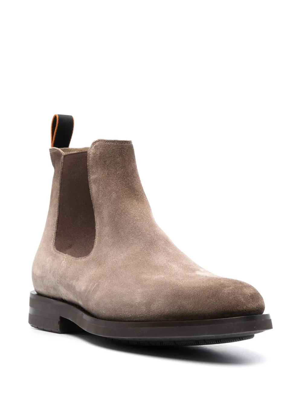 Ботинки с закругленным носком Santoni, коричневый — фото 2