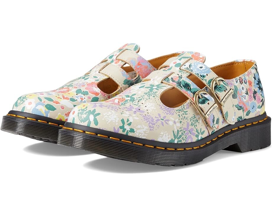 

Лоферы Dr. Martens 8065, цвет Parchment Beige Floral Mash Up