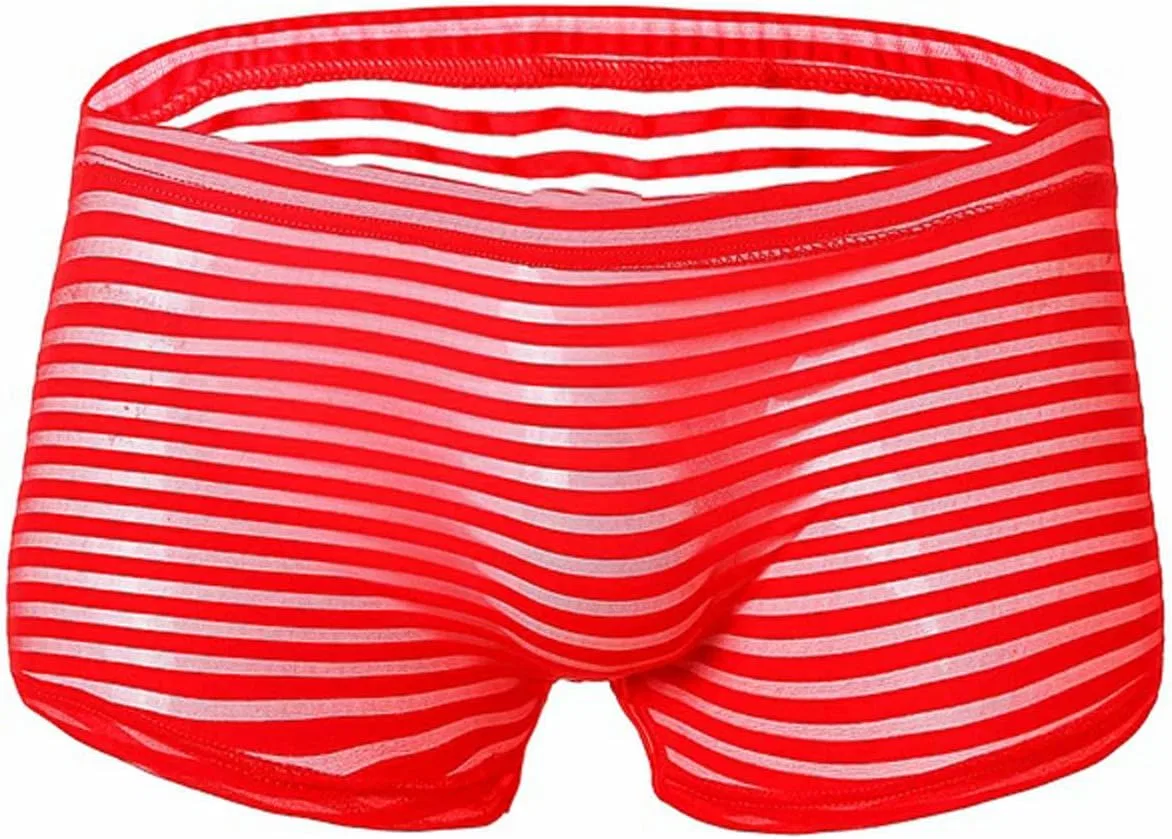 Трусы боксеры мужские дышащие Red