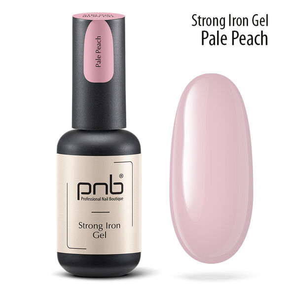 

Гель для моделирования ногтей УФ/LED бледно-персиковый розовый, 8 мл Pnb Strong iron gel, цвет pale peach