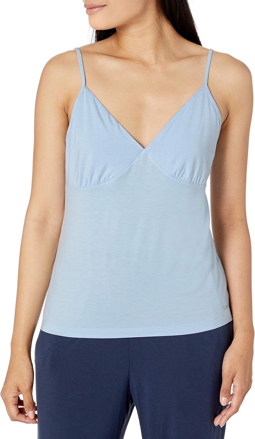 

Calvin Klein, изысканная женская майка-комбинация для отдыха, Baby Blue