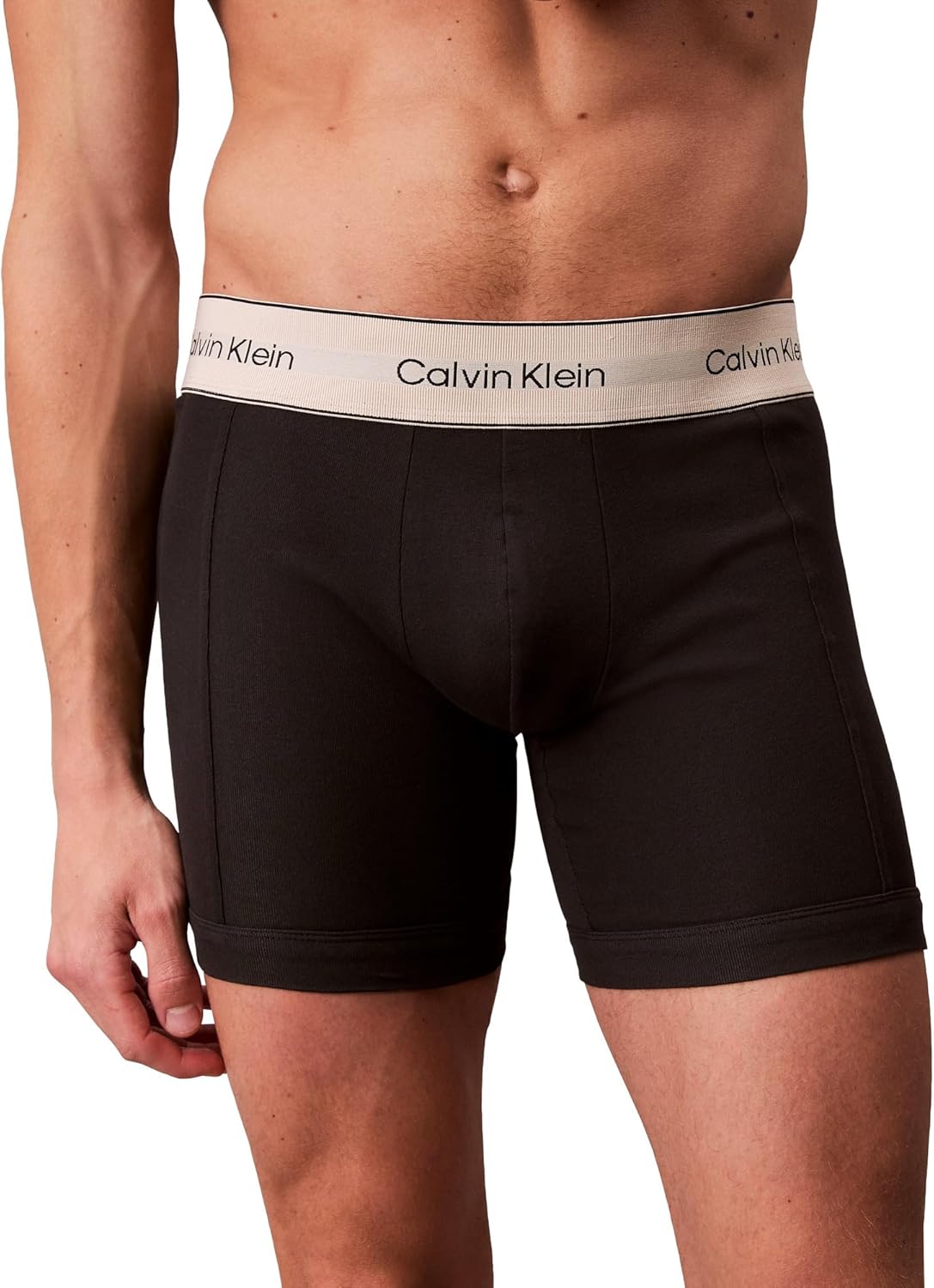 Комплект из 3 мужских трусов-боксеров Calvin Klein из хлопка пима, 3 Black — фото 3