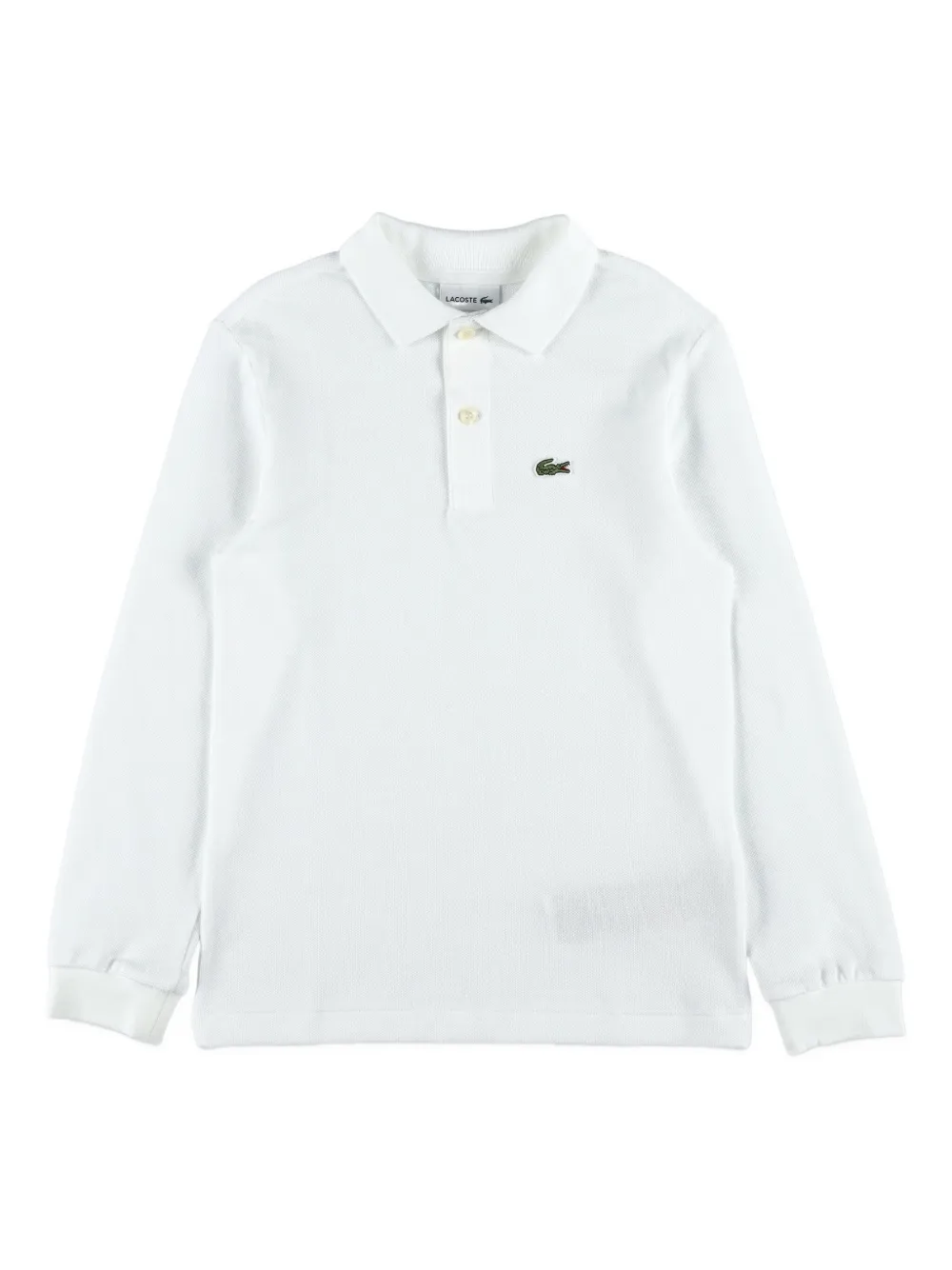 

Рубашка поло с длинными рукавами Lacoste Kids, белый