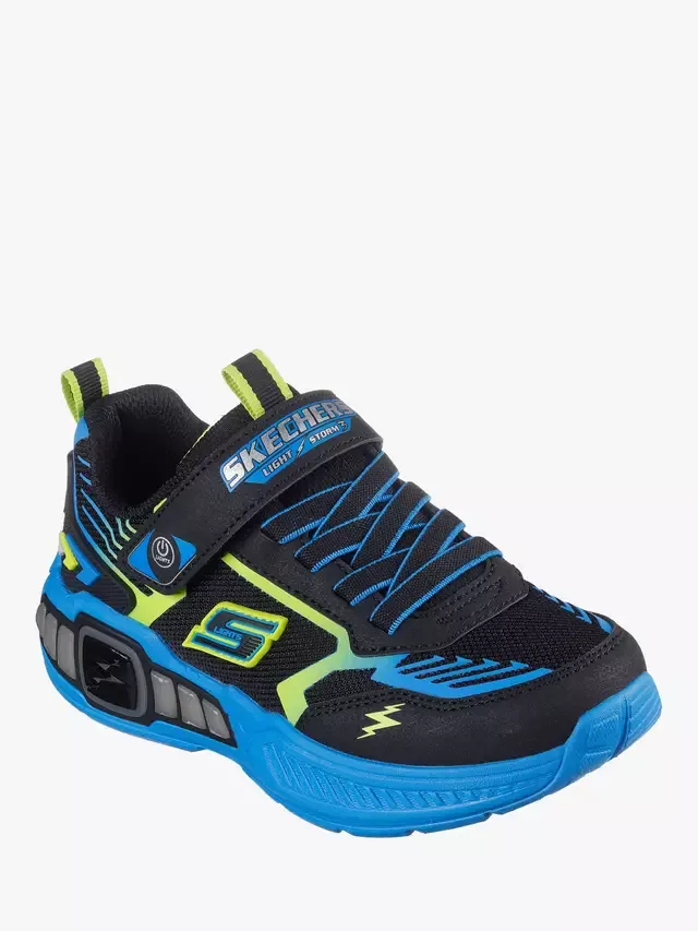 Детские кроссовки S-Lights Light Storm 30, черные/разноцветные Skechers — фото 4