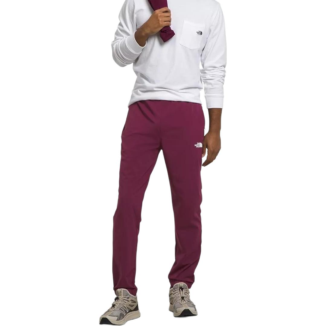 

The North Face Вязаные спортивные штаны мужские, красно-фиолетового цвета