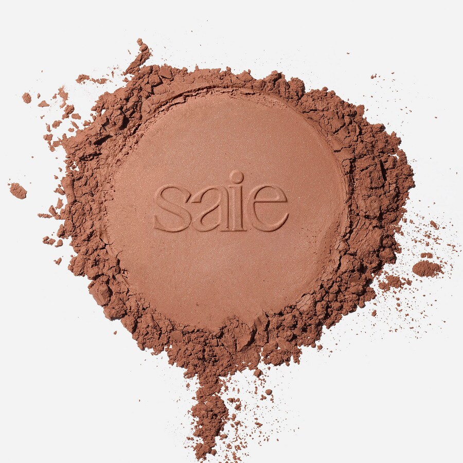 Рассыпчатая фиксирующая пудра Airset Radiant and Weightless без талька Saie, 0.14 oz/4 g, Translucent Deep — фото 3