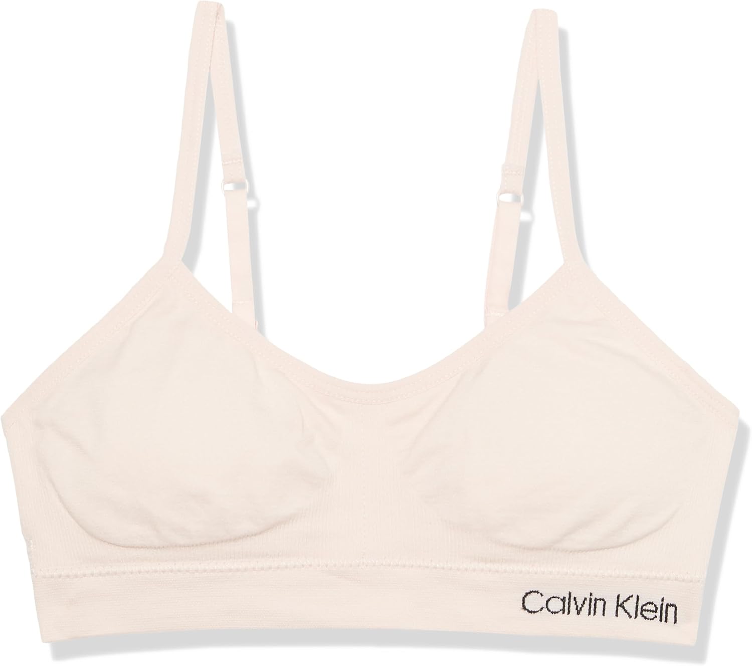 Набор из 2 бесшовных бюстгальтеров-бралеттов Calvin Klein Girls с оборками, Crypnk/Hg - 2 Pack — фото 4