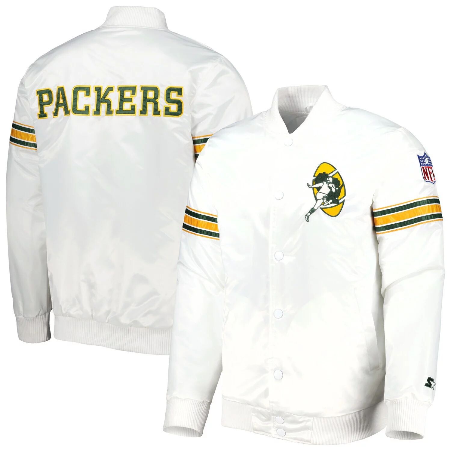 

Мужская белая куртка Green Bay Packers The Power Forward с застежкой на пуговицы Starter, Белый, Мужская белая куртка Green Bay Packers The Power Forward с застежкой на пуговицы Starter