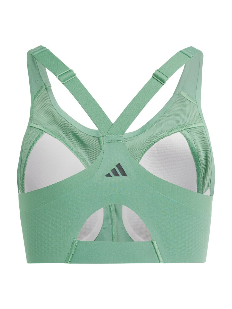 Спортивный бюстгальтер Adidas IMPACT LUXE, цвет Pastel Green — фото 3