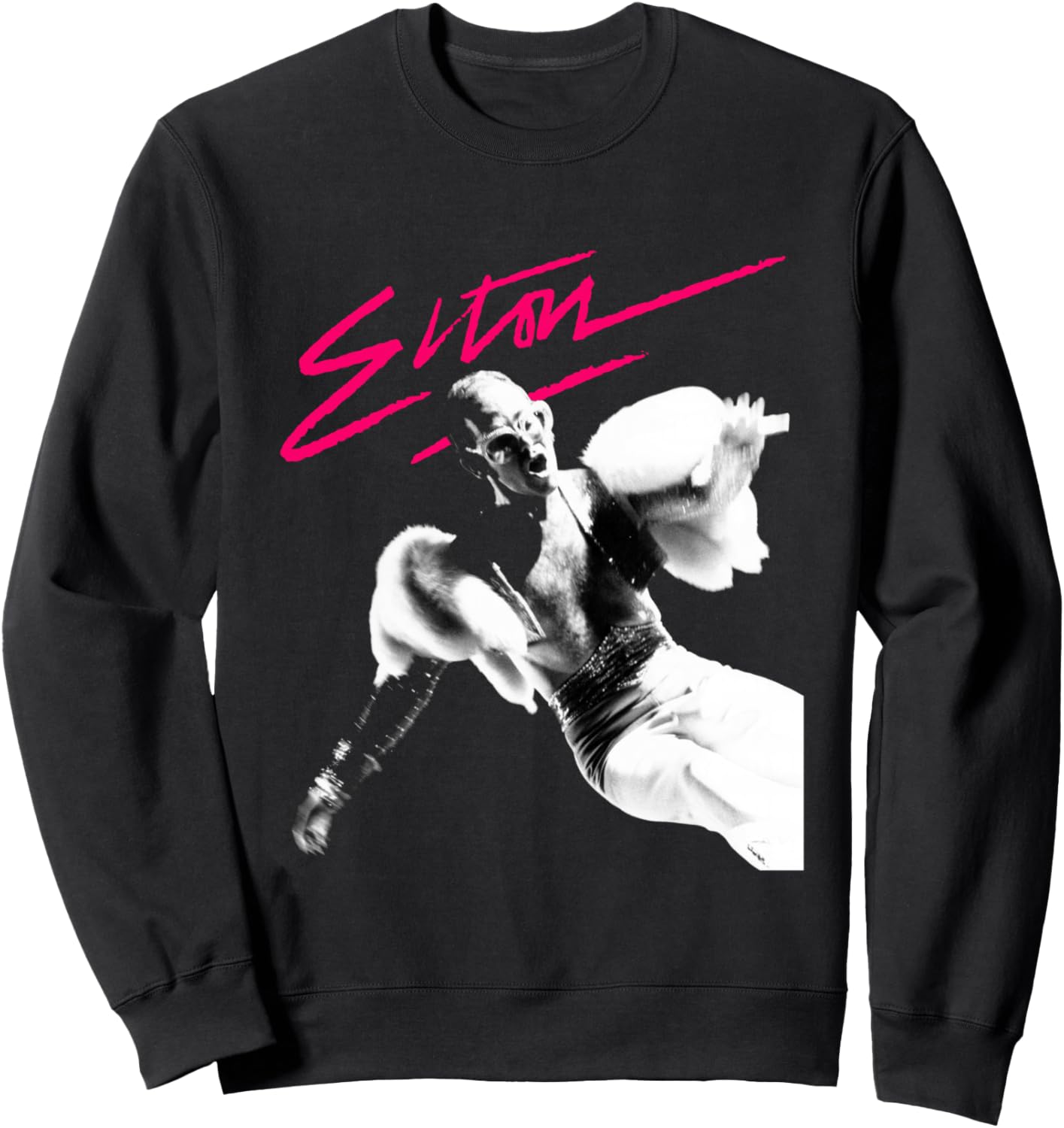 

Официальная розовая толстовка с фотографией Элтона Джона Elton John, Розовый, Официальная розовая толстовка с фотографией Элтона Джона Elton John