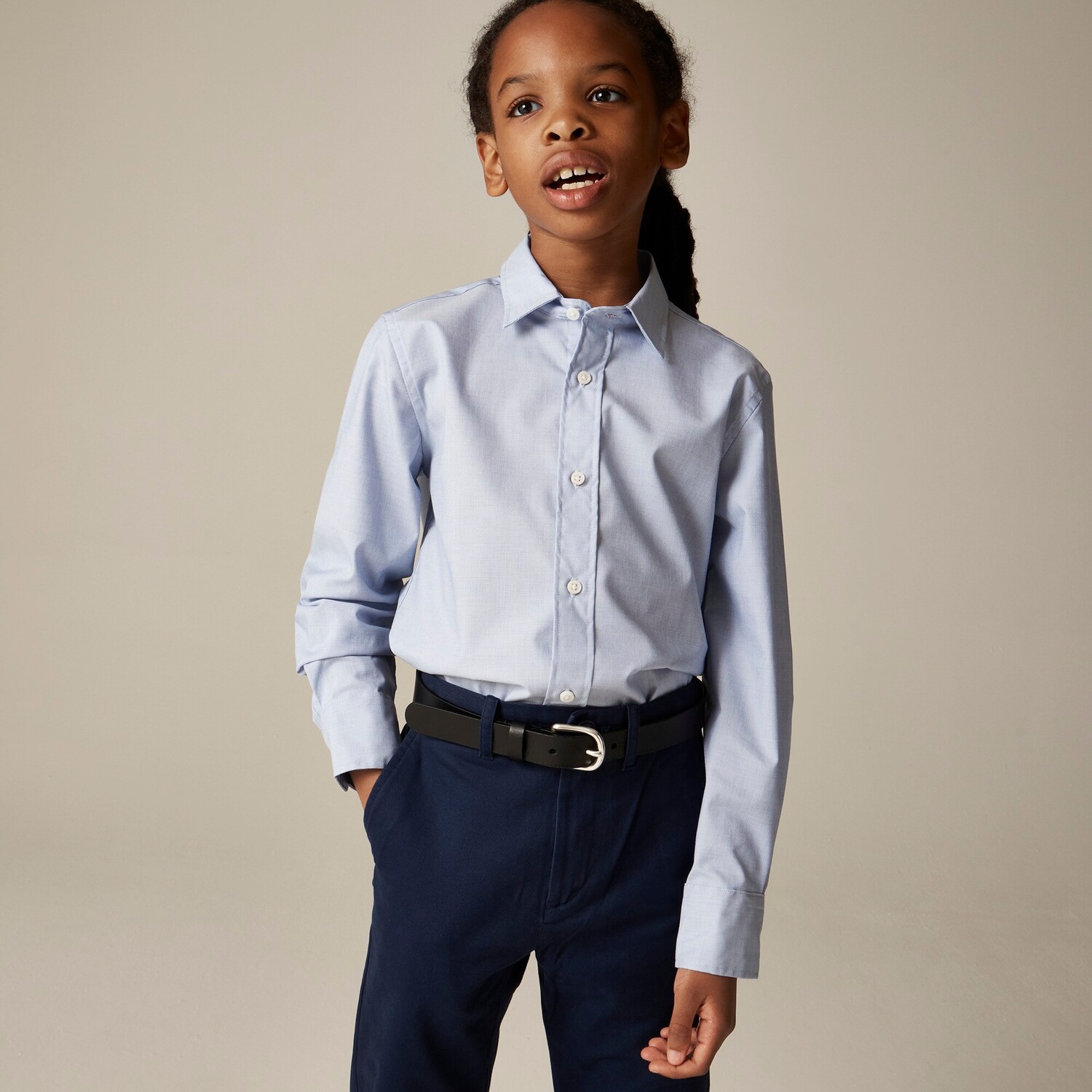 

Рубашка для мальчика из тонкого хлопка Ludlow Premium J.Crew, синий
