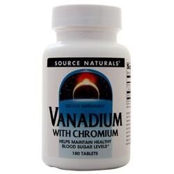 

Source Naturals Ванадий с хромом 180 таблеток